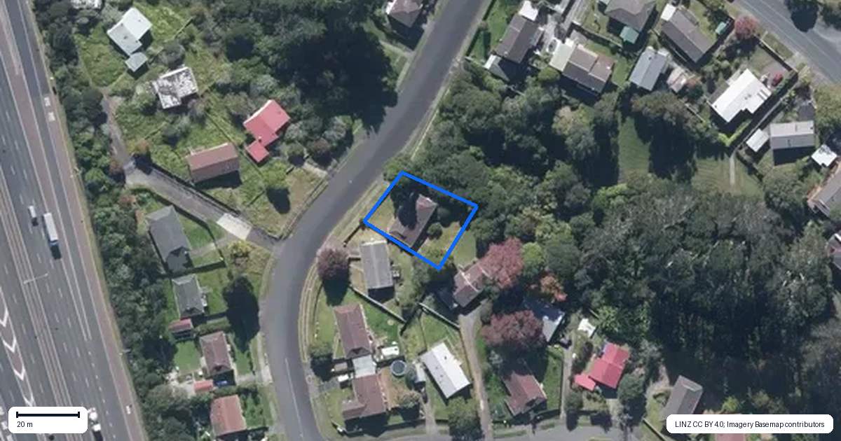 Property context map for 6 Holmes Drive, West Harbour, Auckland