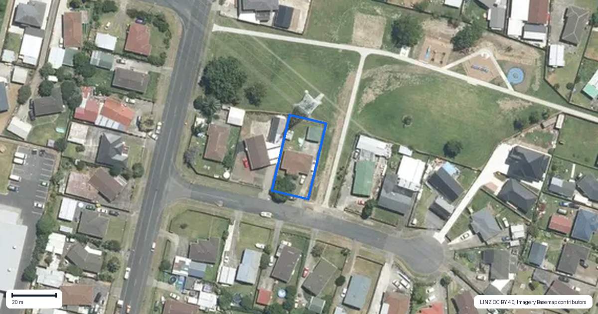 Property context map for 6 Serrano Place, Clover Park, Auckland