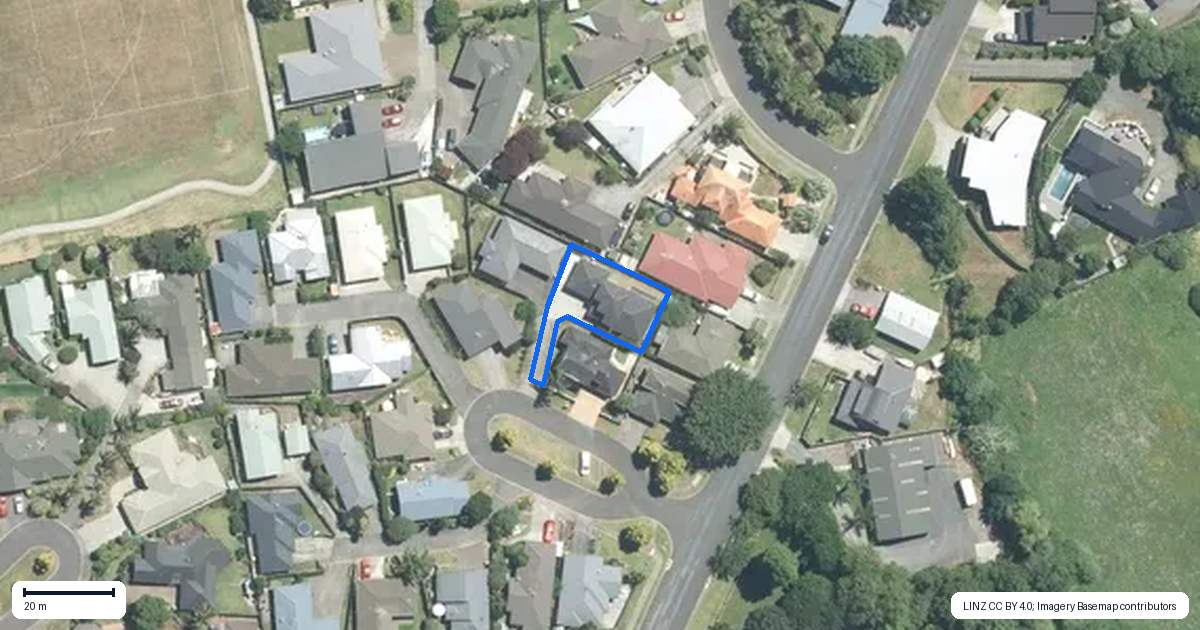 Property context map for 5 Avonlea Lane, Pukekohe