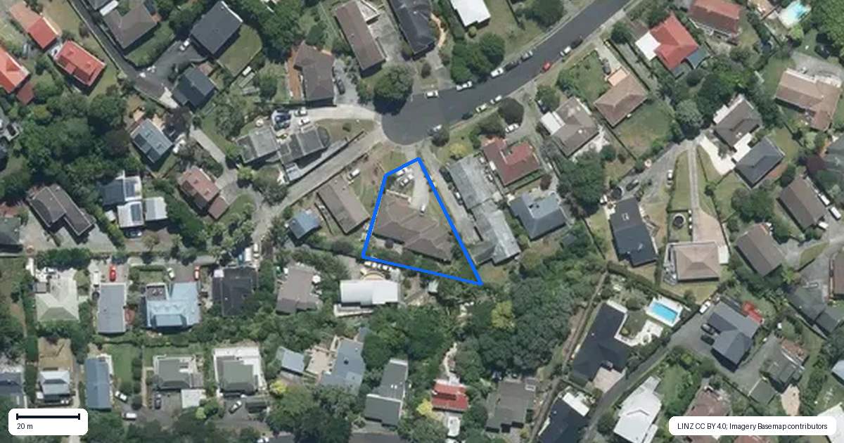 Property context map for 1/37 Palliser Lane, Browns Bay, Auckland
