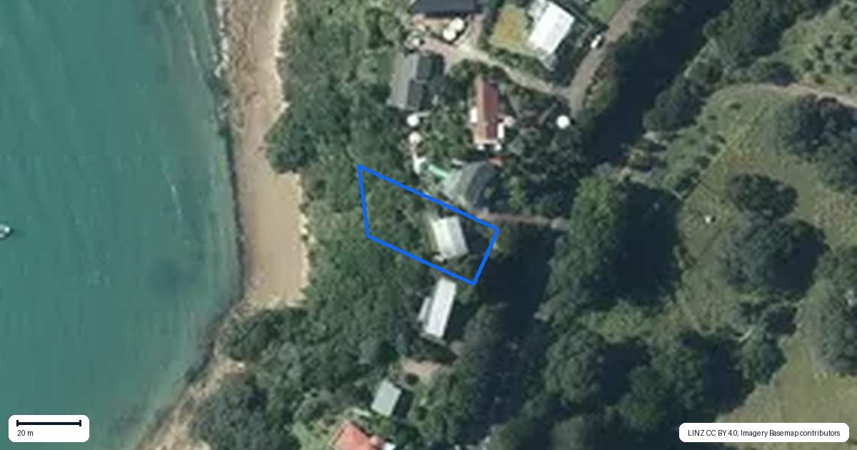 Property context map for 99 Donald Bruce Road, Surfdale, Waiheke Island