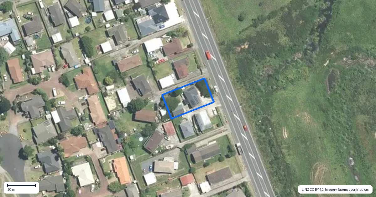 Property context map for 440 Porchester Road, Randwick Park, Auckland
