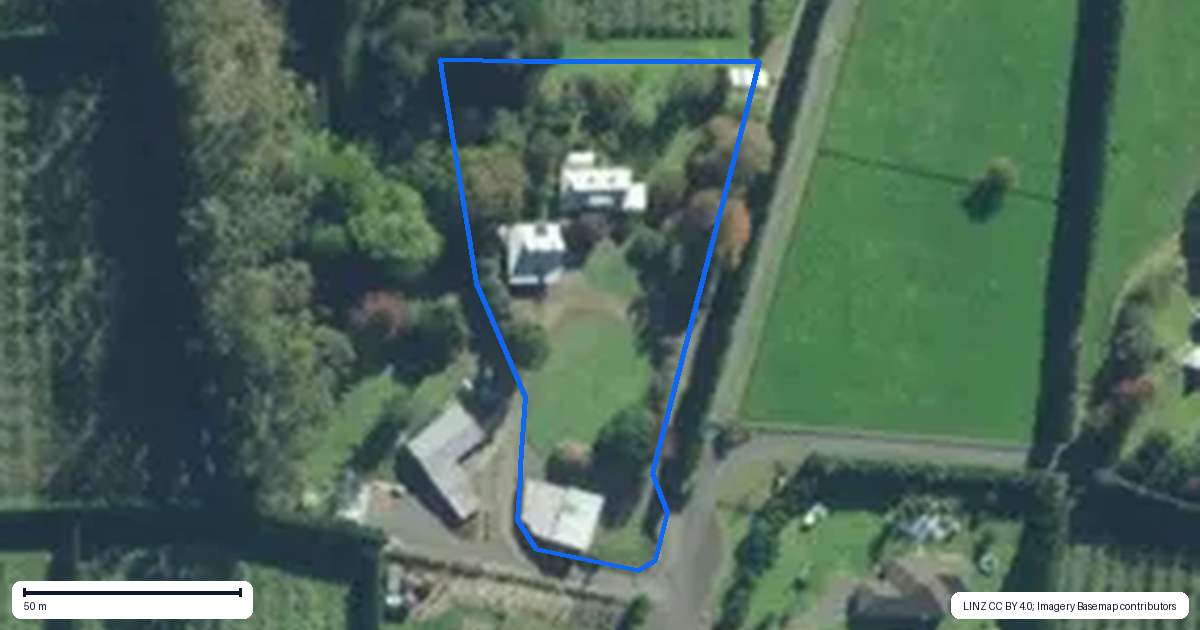 Property context map for 51B Orangewood Road, Kerikeri
