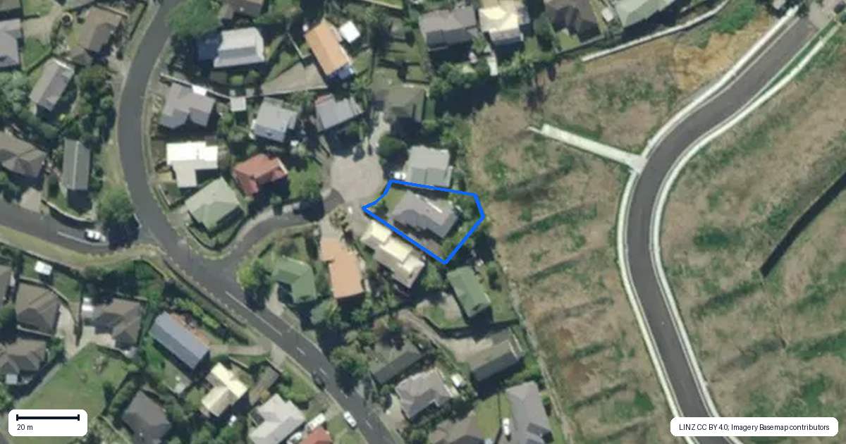 Property context map for 8 Howards Way, Te Kamo, Whangarei