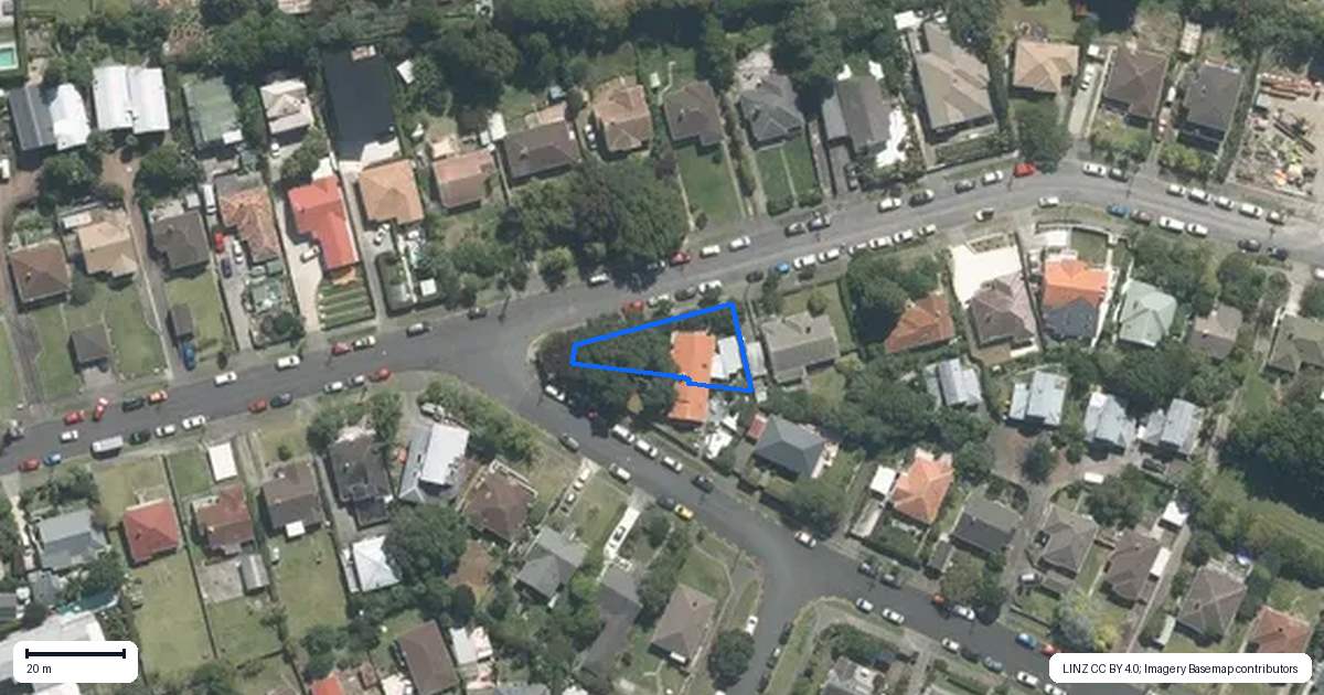 Property context map for 17 Tawariki Street, Ponsonby, Auckland