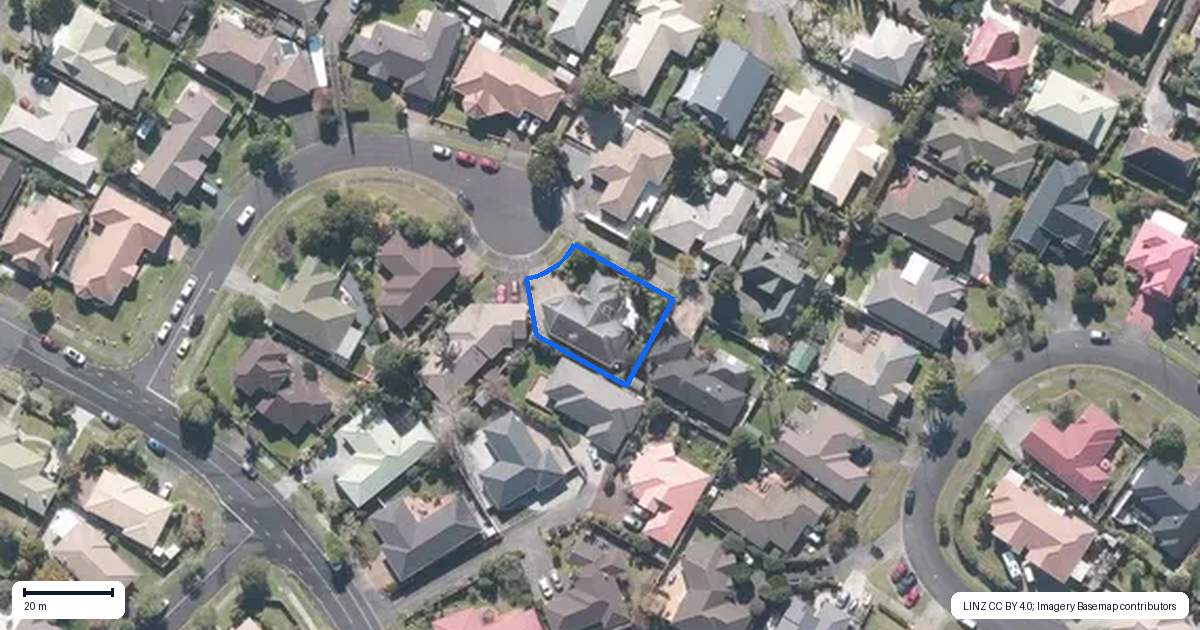 Property context map for 9 Orohena Close, Northpark, Auckland