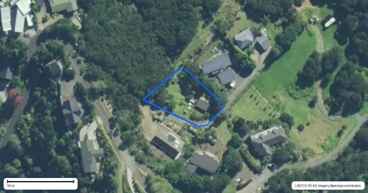 Property context map for 35C Old Hospital Road, Whangaroa, Kaeo