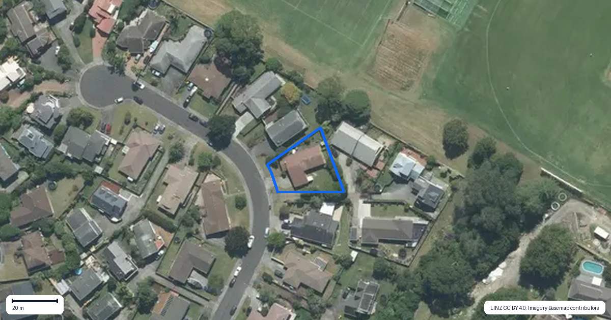 Property context map for 21 Ronald Macken Place, Windsor Park, Auckland