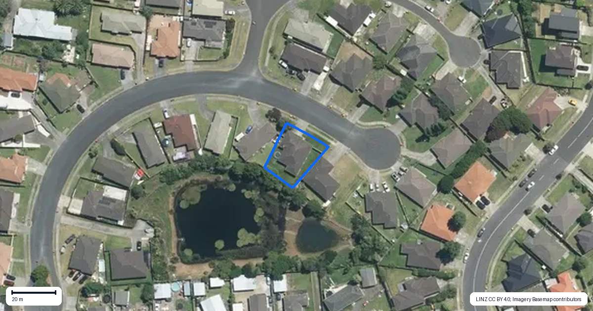 Property context map for 19 Liddesdale Place, Papakura
