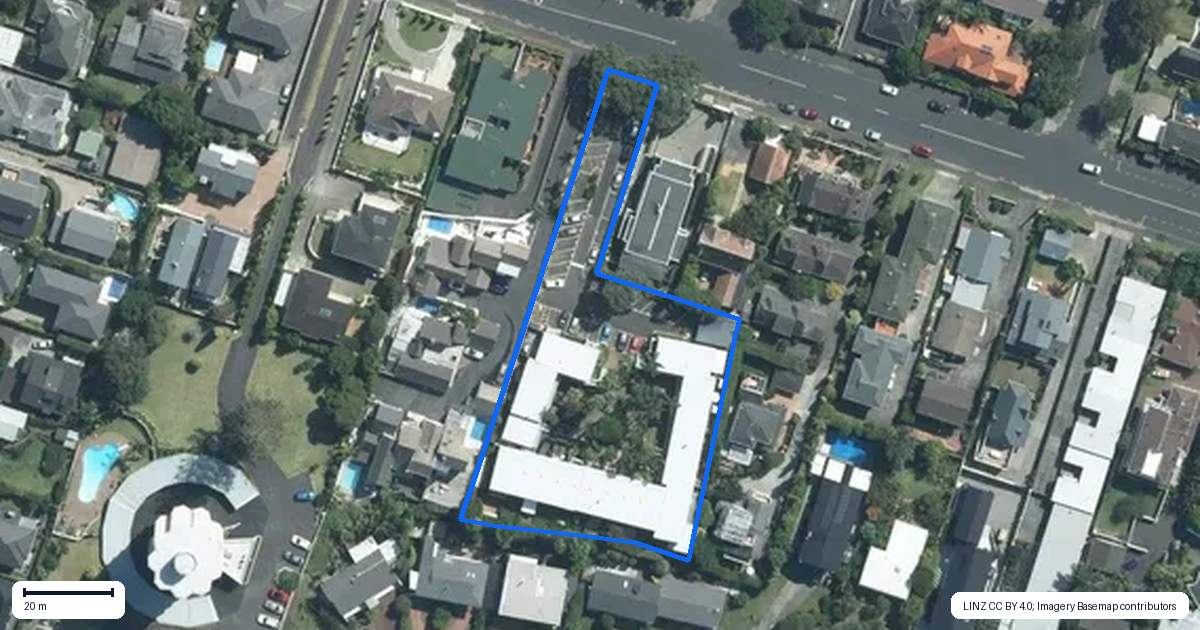 Property context map for 19/72 Kitchener Road, Milford, Auckland