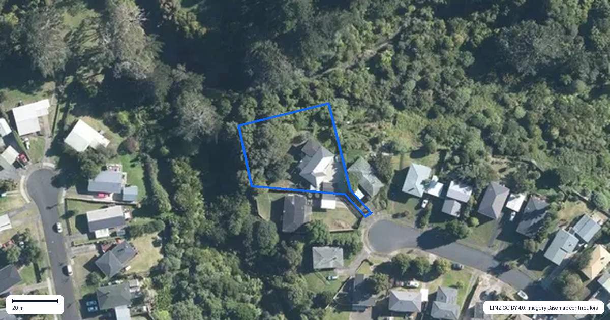 Property context map for 49 Totara Street, Waiuku
