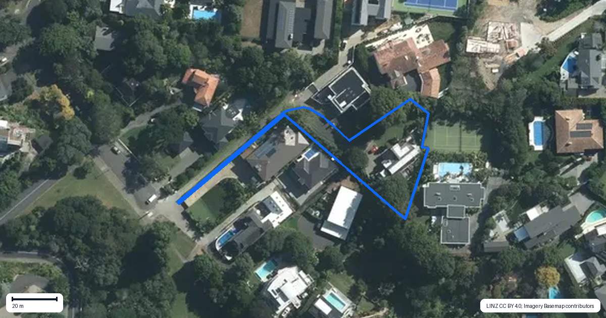 Property context map for 30A Dingle Road, Saint Heliers, Auckland