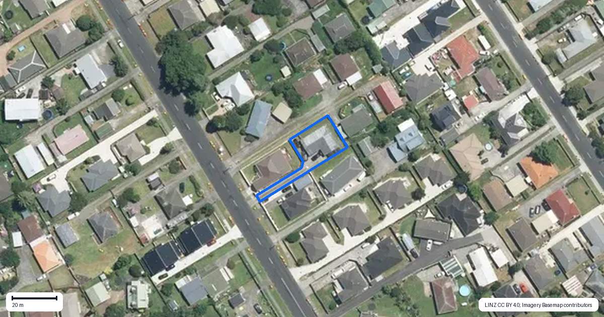 Property context map for 36B Kelvin Road, Papakura