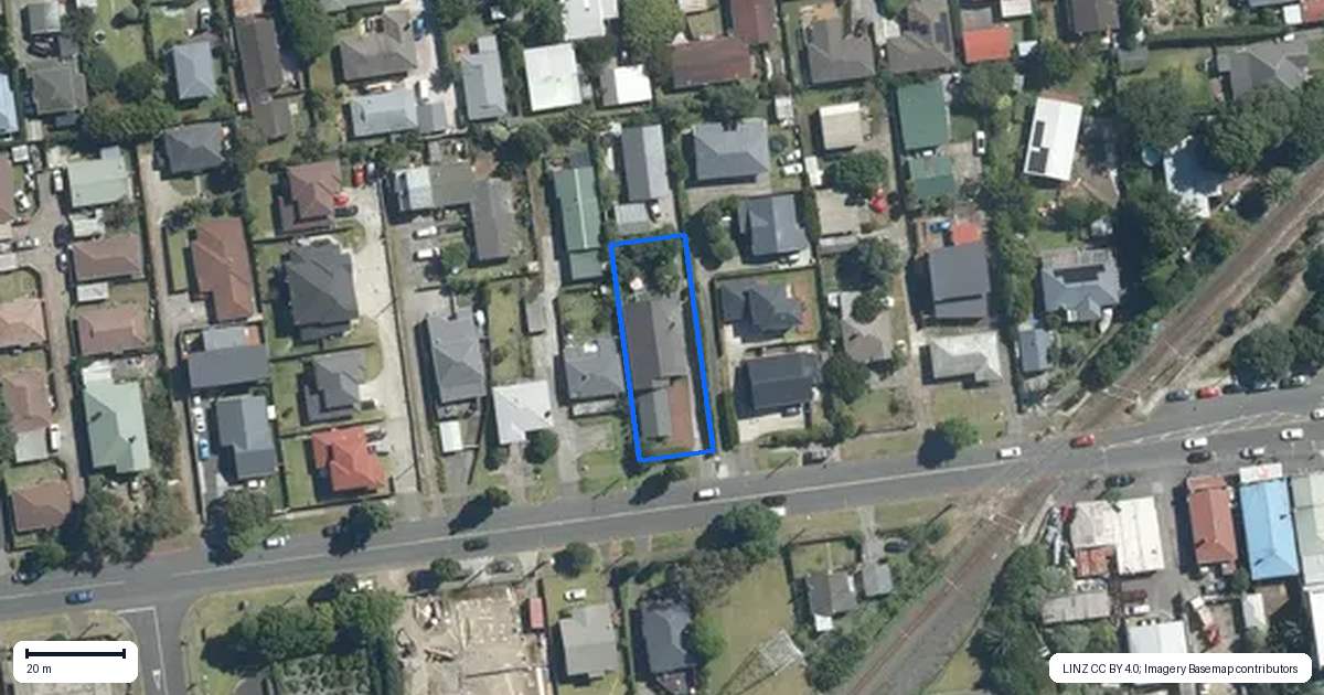 Property context map for 226 Church Street, Onehunga, Auckland
