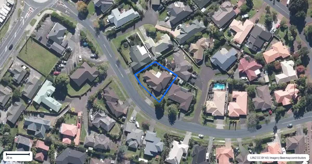 Property context map for 25 Suncrest Drive, West Harbour, Auckland