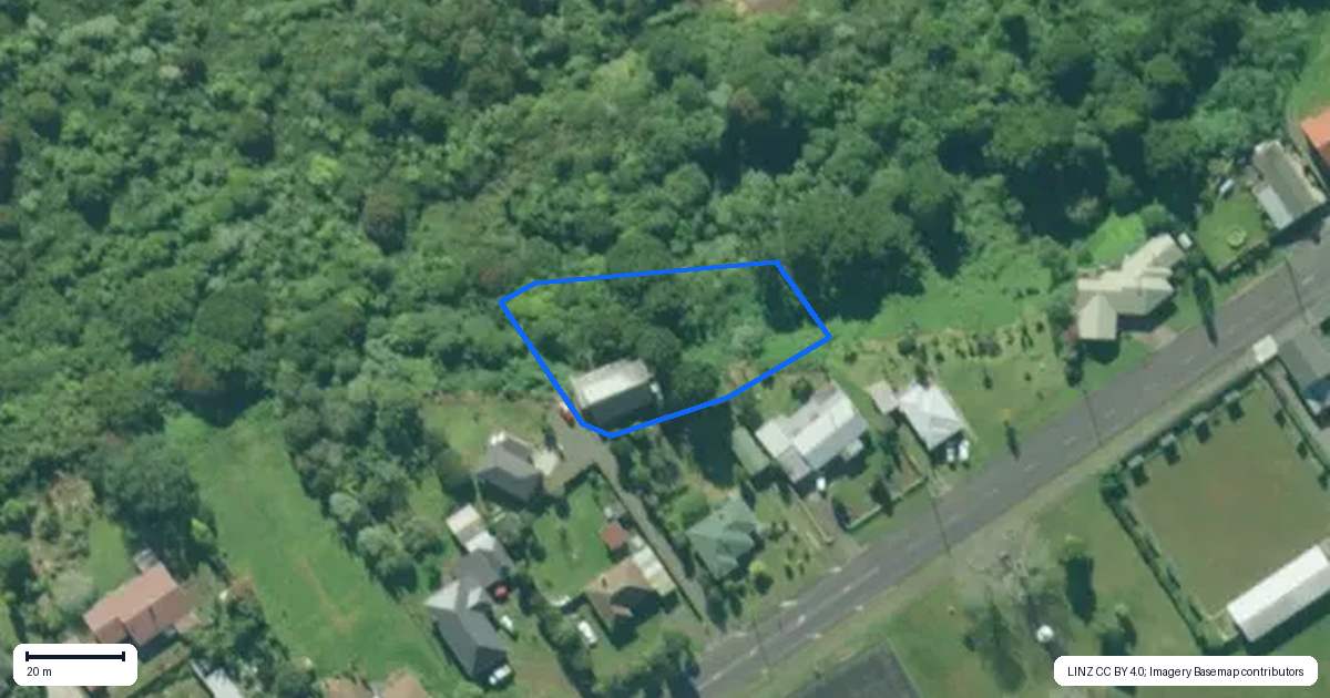 Property context map for 27 Settlers Way, Okaihau