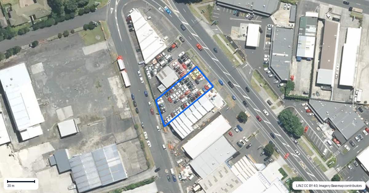 Property context map for 299 Great South Road, Takanini, Auckland