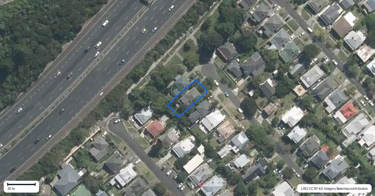 Property context map for 20 Mostyn Street, Kingsland, Auckland