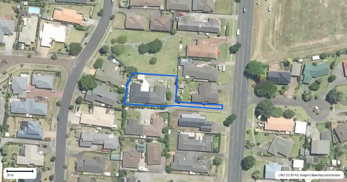 Property context map for 213B Queen Street, Pukekohe