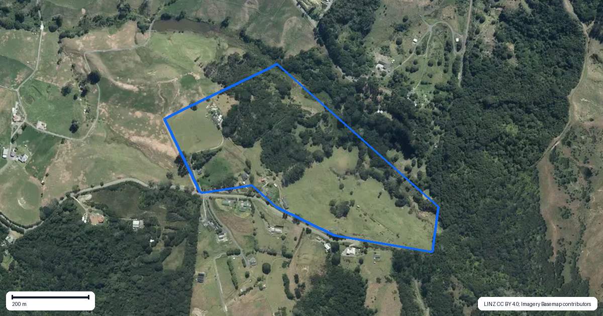 Property context map for 123 Gatfield Road, Kaukapakapa