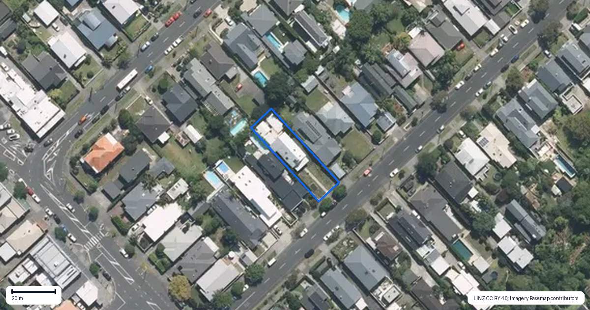 Property context map for 8 Faulder Avenue, Westmere, Auckland