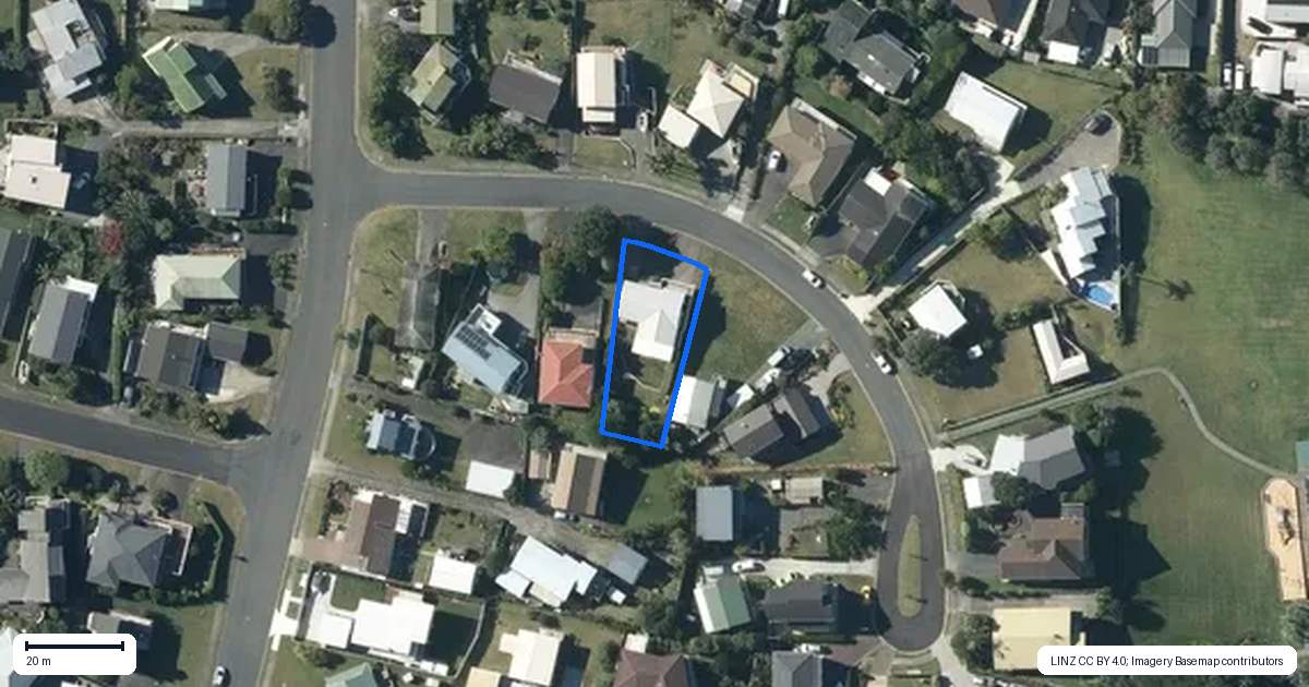 Property context map for 7 Kahurangi Place, Snells Beach