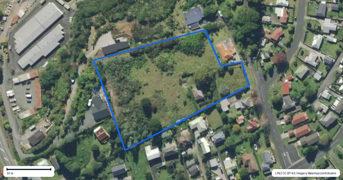 Property context map for 30 Puriri Street, Te Kamo, Whangarei