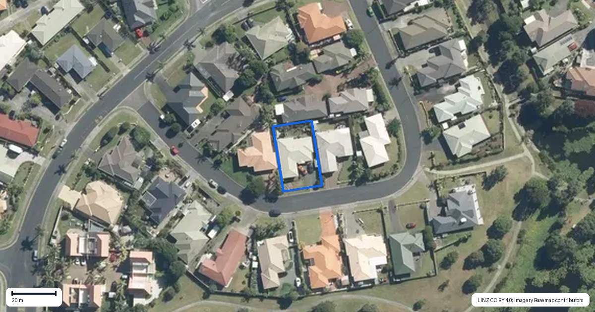 Property context map for 16 Chalmers Close, Orewa
