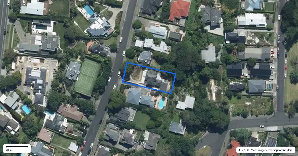 Property context map for 85 Bell Road, Remuera, Auckland