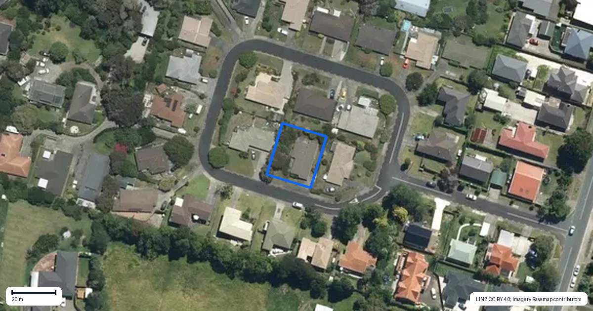 Property context map for 3 Meynell Court, Glen Eden, Auckland