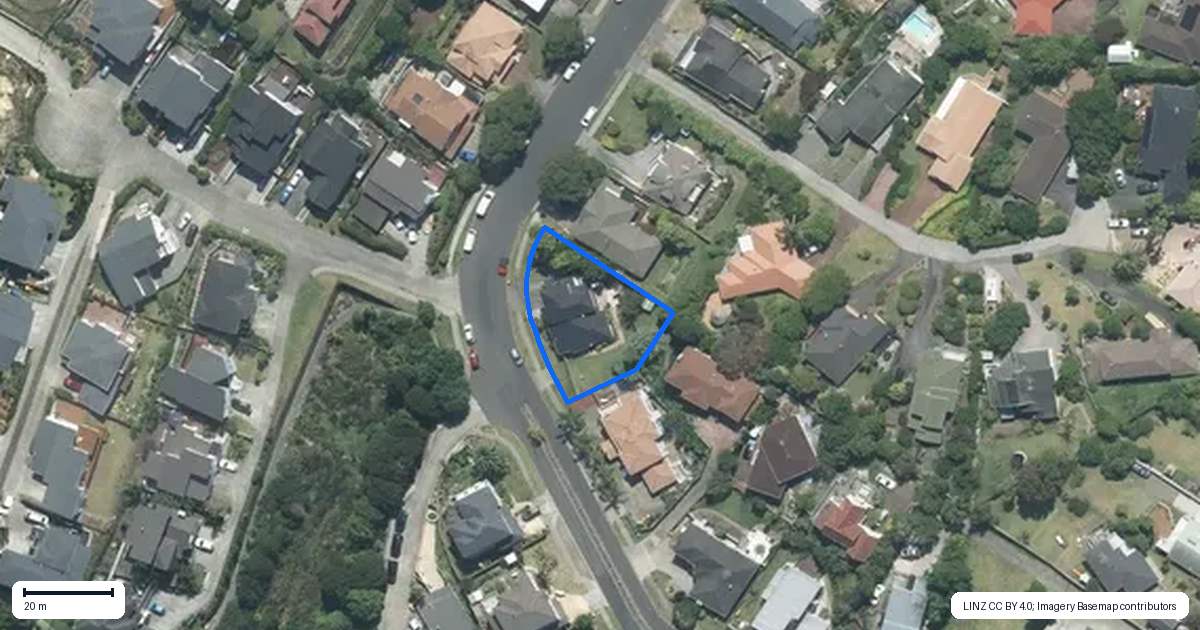 Property context map for 4 Ridge Valley Drive, Browns Bay, Auckland