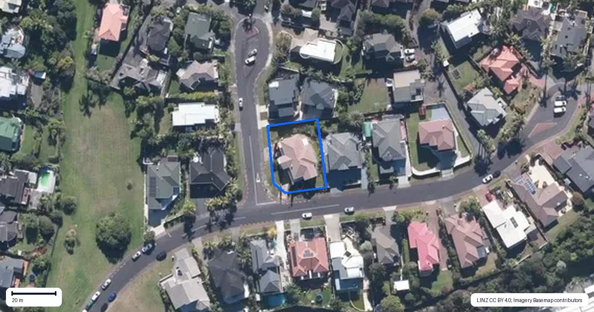 Property context map for 1 Horizon Way, West Harbour, Auckland