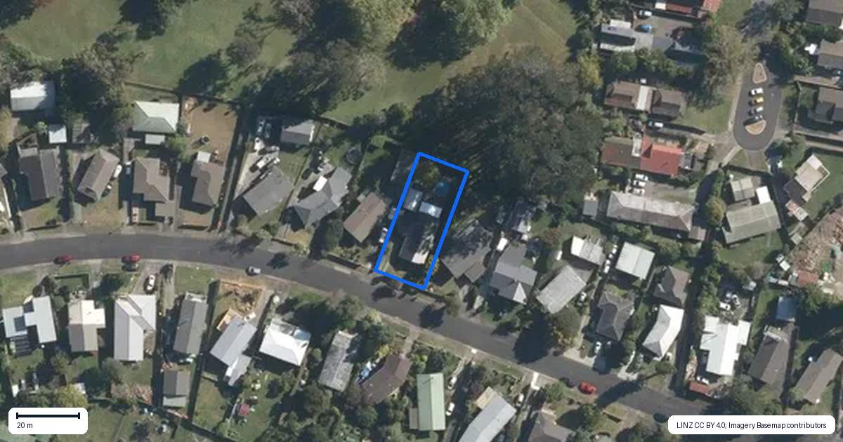 Property context map for 20 Jillian Drive, Ranui, Auckland