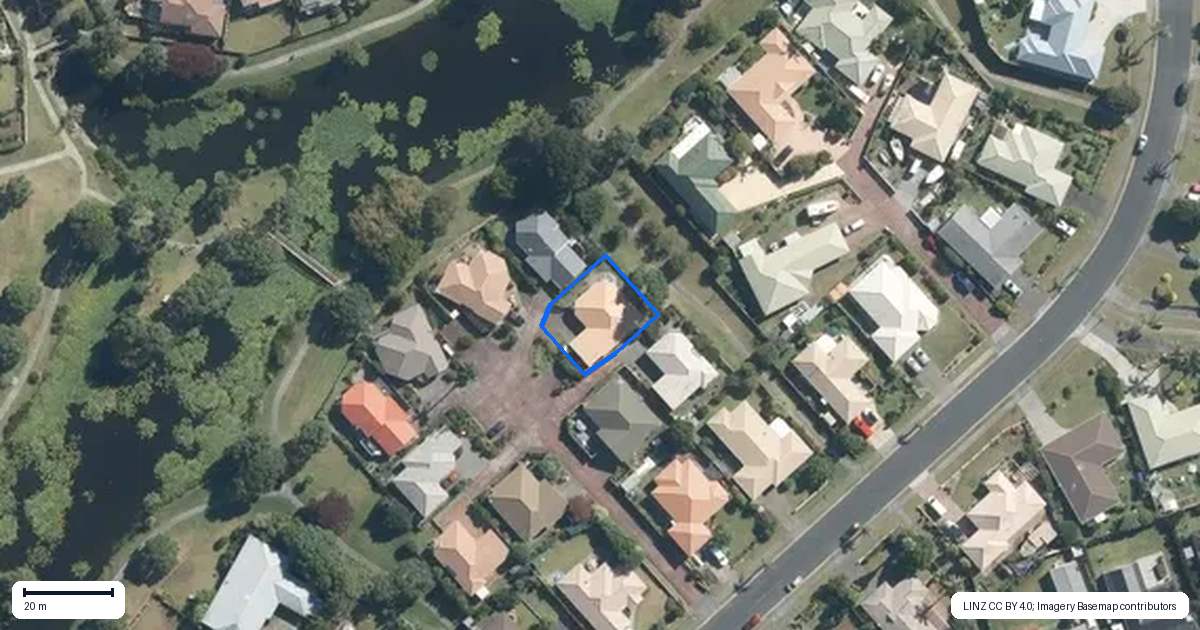 Property context map for 8/23 Lakeside Drive, Orewa