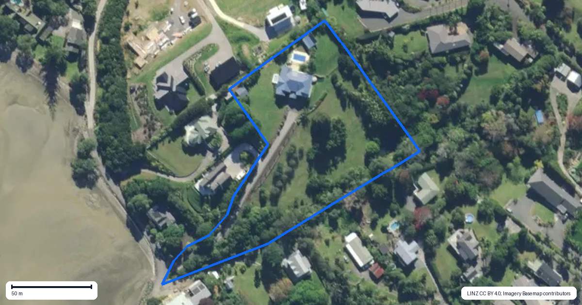 Property context map for 92 Ritchie Road, Parua Bay