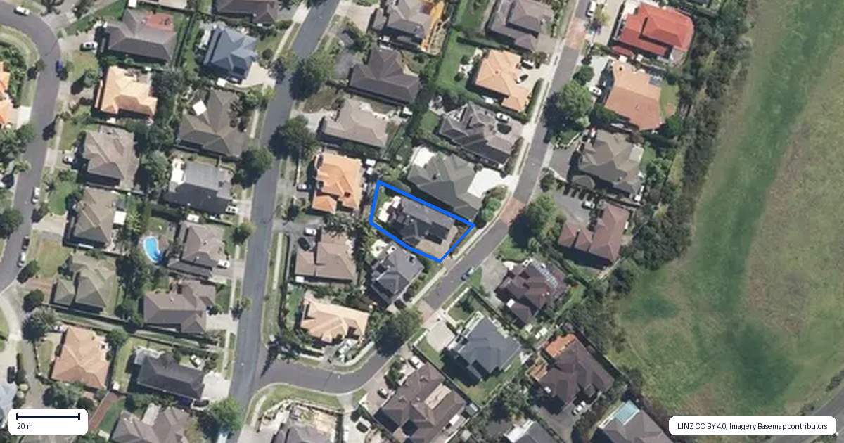 Property context map for 25 Brooke Ridge Rise, East Tamaki Heights, Auckland