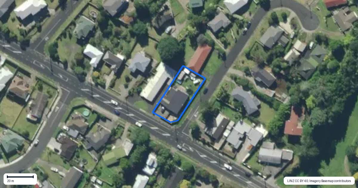 Property context map for 294 Kamo Road, Te Kamo, Whangarei