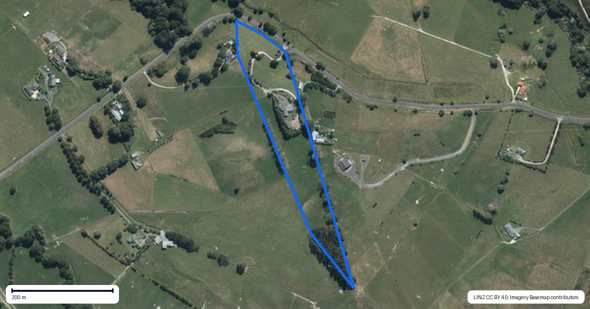 Property context map for 817 Kaipara Flats Road, Kaipara Flats, Warkworth