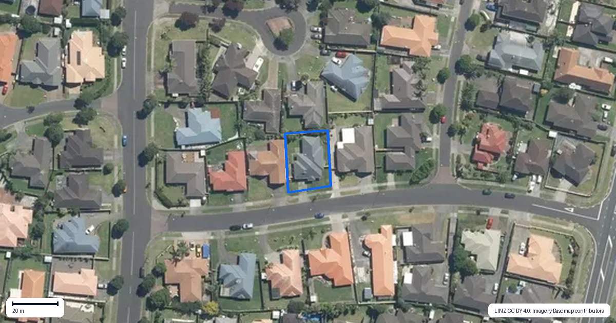 Property context map for 8 Ballybay Road, East Tamaki, Auckland