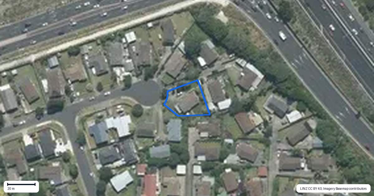 Property context map for 11 Cabello Place, Unsworth Heights, Auckland
