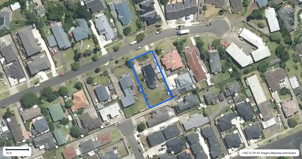 Property context map for 19 Grande Vue Road, Papatoetoe, Auckland