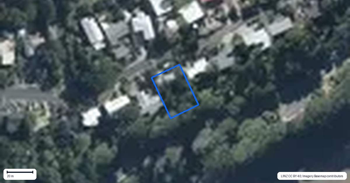 Property context map for 23 Old North Road, Orewa
