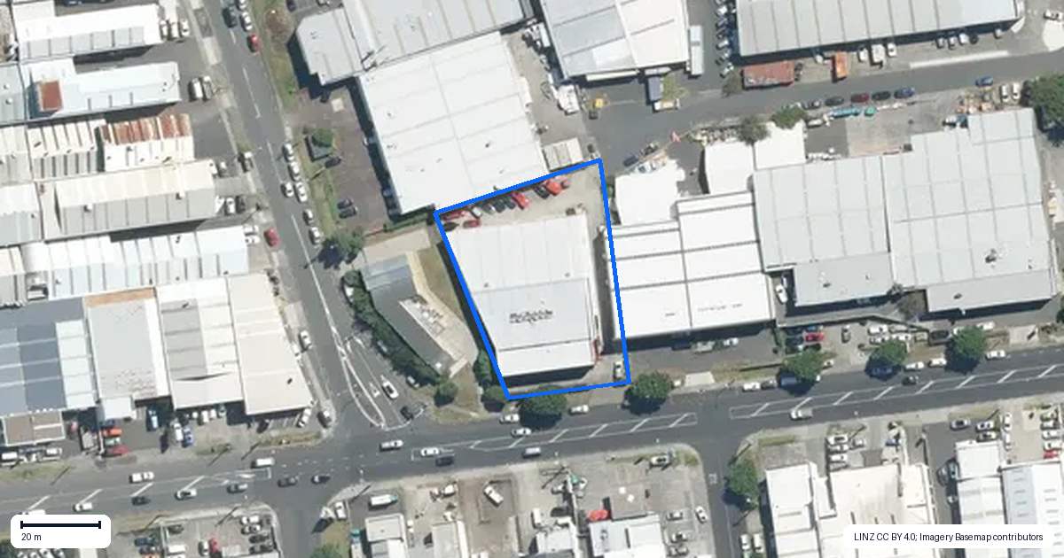Property context map for 274 Church Street, Onehunga, Auckland