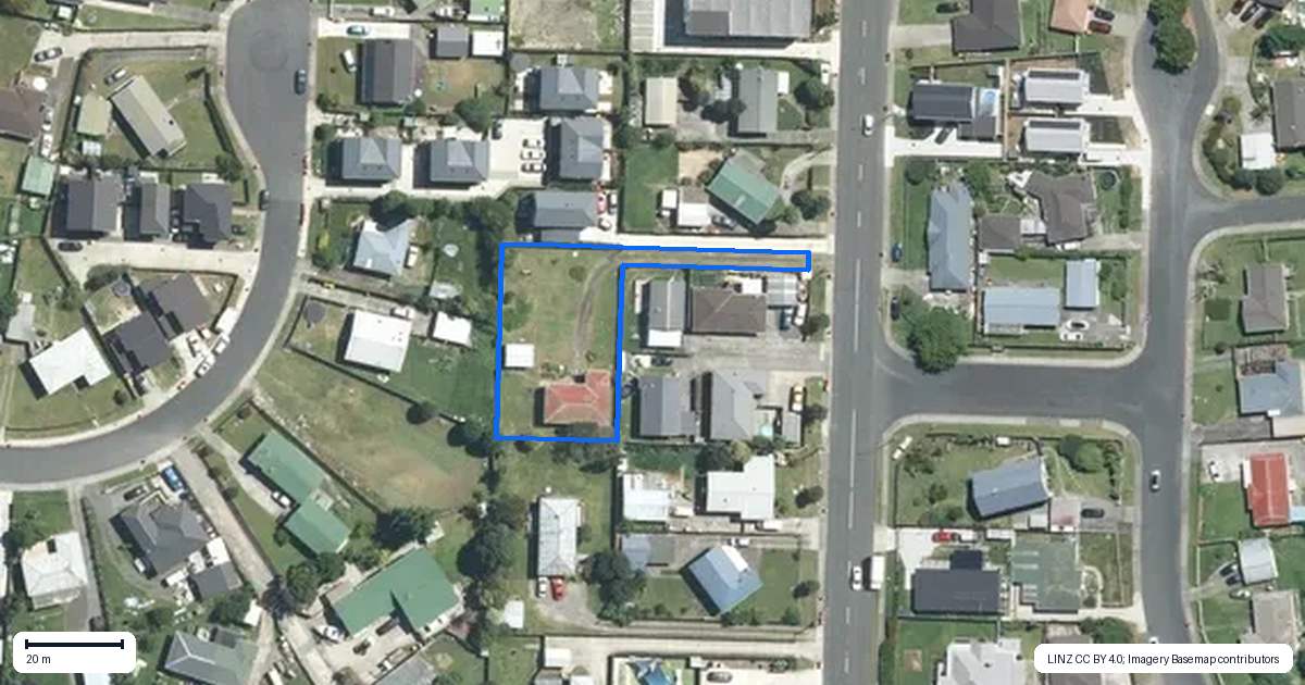 Property context map for 81 Dominion Road, Papakura