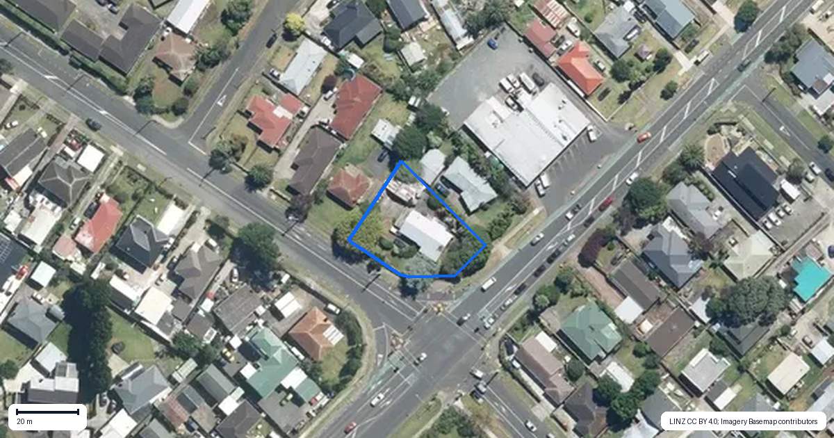 Property context map for 200 Robertson Road, Mangere East, Auckland