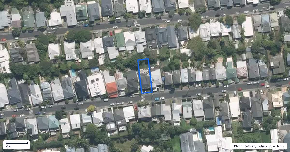 Property context map for 41 Summer Street, Ponsonby, Auckland
