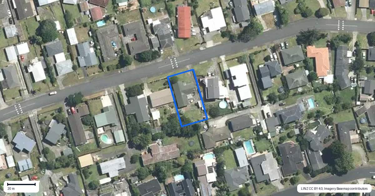 Property context map for 20 Sunnypark Avenue, Rosehill, Papakura