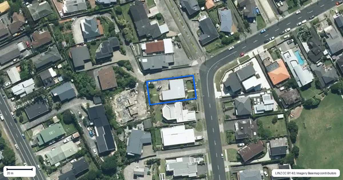 Property context map for 45 Waller Avenue, Bucklands Beach, Auckland