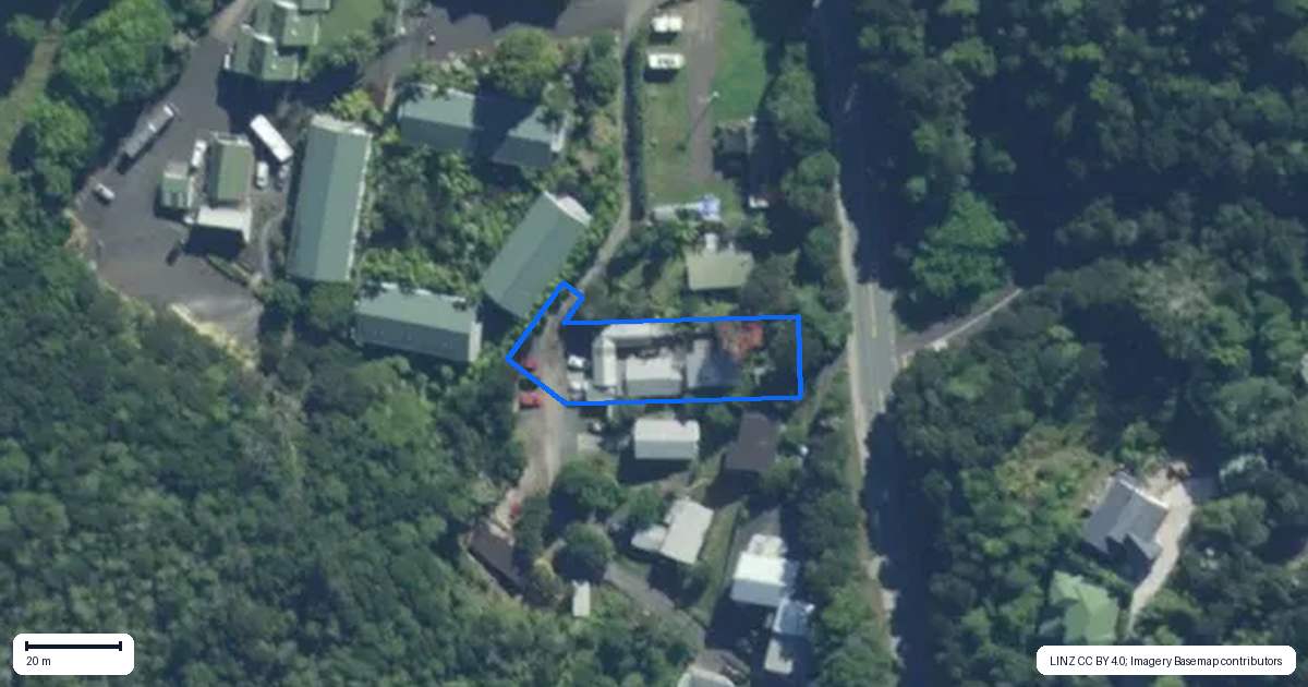 Property context map for 7 Greys Lane, Paihia