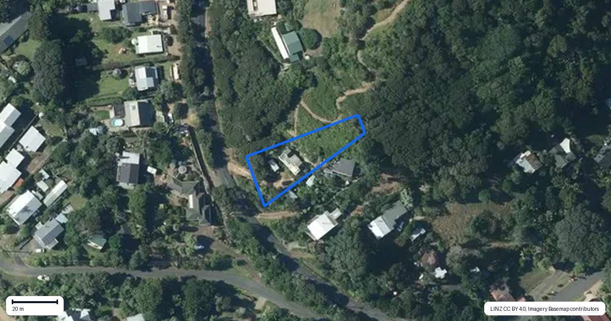 Property context map for 79 O'Brien Road, Omiha, Waiheke Island